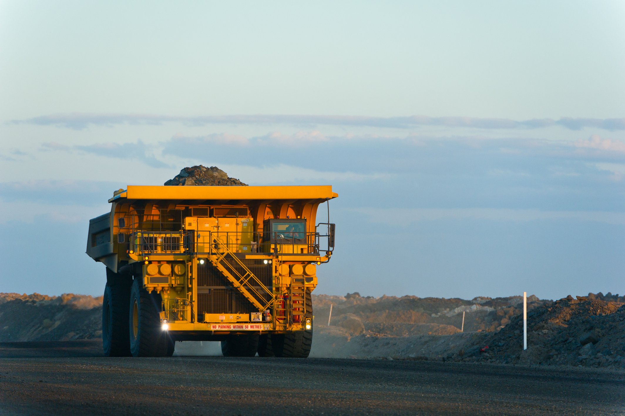 Coal Mining Truck on Haul Road